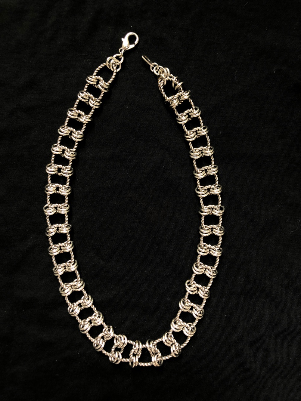 Silver Toned Chain Link Necklace